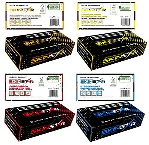 SkinStar Hydrocarbon & Marathon Wax Profi Skiwax Langlauf Wachs Mix 500g