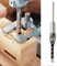 SagaSave Ouvre-foret carré de 9,5 mm en acier à haute teneur en carbone pour le travail du bois, 1 pièce