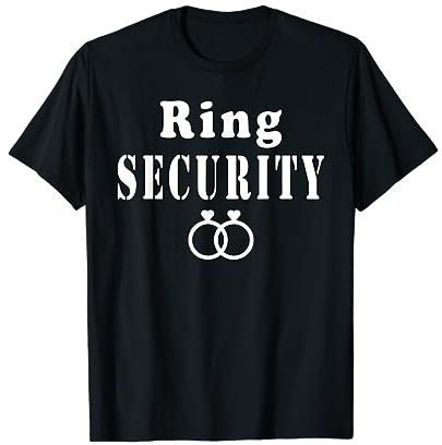 Ring Security Heirat Hochzeit Lustig T-Shirt
