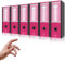 LogicaShop UBOX Raccoglitori ad Anelli A4 Grandi con Custodia, Faldoni Archivio, Classificatori Documenti Dossier Ufficio, Dox Registratore a Leva Raccoglitore (6Pz Commerciale, Viola, Dorso 8)