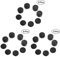 GARNECK 24pezzi Coperture Per Joystick Silicone Impugnature Antiscivolo Per Gamepad Accessori Compatibili Per Videogiochi Nero
