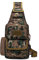 FANDARE Taktisch Brusttasche Military Schultertasche Sling Bag Herren Damen Umhängetaschen mit USB-Ladeanschluss Schultertasche Crossover Rucksack für Reisen Wandern Crossbody Pack Grün Braun