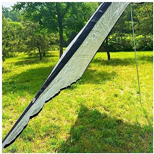 Schattennetz für Hunde/Zwinger Aluminet Pergola Sonnenschutz mit Ösen, Aluminium Sonnenschutznetz/Hitzeschutz Alunetz für Auto, HDPE Gewebe Schattentuch Sonnenschutznet für Gewächshaus Balkon Silber (