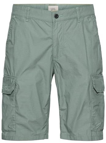 camel active Herren Regular Fit Cargo Shorts mit Minimal Print Türkis, menswear-31IN