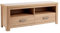 Home Source TV Media Entertainment Cabinet, 2 Storage Drawers and Shelves, Oak Effect, 140cm