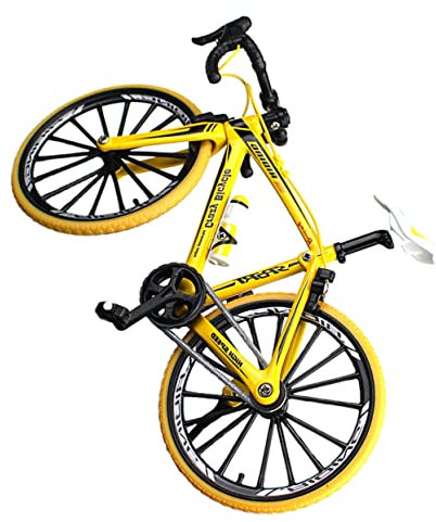 Amosfun Vintage-Spielzeug Spielzeug Minibike Mini-Fahrrad Mini-Figur Kuchen Spielzeug Simulieren Mini-Bikes Spielzeuge Lauflernwagen Heimtrainer Fahrrad Metall Ornamente