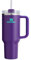 STANLEY Quencher H2.0 FlowState Stainless Steel Vacuum Insulated Tumbler with Lid and Straw for Water, Iced Tea or Coffee (Deep Purple, 30 oz)
