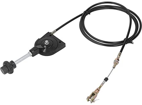 Msiud Cable Acelerador Manual para Excavadora, Push Pull con Perilla de Bloqueo