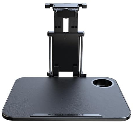 Car Meal Tray - Car Backseat Travel Tray | Front Passenger Seat Food Table | Adjustable Height Car Laptop Desk, Food Tray With Phone Holder For Back Seat, Front Seat, Laptop