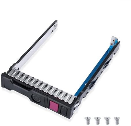 Hard Drive Caddy 2.5NVMe SSD Tray Caddy Compatible for HP Proliant G10 Gen10 727695-001 DL360 DL380 DL385 DL325 ML350 Servers,Hard Drive Bracket with 4 Mount Screws 