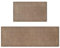 Artoid Mode Braun Absorptionsfähigkeit Hause Dekor Küchenteppich 2er Set,43x73 and 43x118 cm Khaki Waschbar Dekoration Küchenmatten für Innen Außen