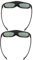3D-Aktiv-Shutter-Brille für DLP-Link-Projektoren, Modische, Leichte 144-Hz-3D-Brille für Acer, Vivitek, Material: PC + LCD-Linse, 2 Stück, Schwarz