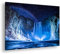 deyoli Leuchtender Wasserfall unter funkelndem Sternenhimmel und Regenbogen Format: 120x80cm XXL Kunstdruck Motiv auf Holzrahmen/Leinwandbild/Wandbild/Wohnzimmer Dekoration