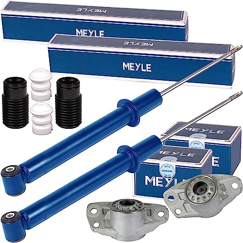 2x Meyle Stossdämpfer + Domlager + Protection Kit hinten | 126 725 0024 + 100 513 0010 + 910056 für 1T