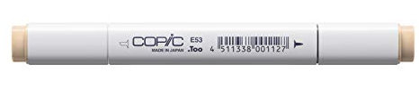 COPIC Classic Marker Typ E - 53, Raw Silk, professioneller Layoutmarker, mit einer breiten und einer feinen Spitze