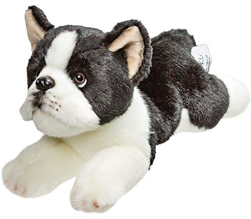 Suki Gifts 12150 Liegender Boston Terrier Hund Kuscheltier, mehrfarbig