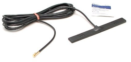 Multiband Klebe- Antenne für LTE, 3G, 4G, GSM, UMTS, Bluetooth, WLAN, WiFi für Glasbefestigung Kabellänge 250cm Steckertyp: MMCX Male (MMCX/M)