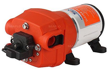Seaflo Wasserdruck-Membranpumpe, 4,5 GPM, 17 LPM, 12 V, 40 PSI, Boot, Yacht, Marine