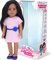 Sophias by Teamson Kids 18 All Vinyl dunkelbraune Haarpuppe Brooklyn mit braunen Augen