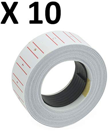 TEMPO DI SALDI 10 Rotoli Di Etichette Prezzo Adesive A 8 Cifre Per Prezzatrice Negozio Ufficio