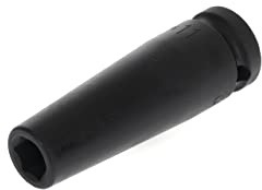 GEDORE red Impact wrench socket, Socket, 1/2 12.5 mm drive, Hex, AF 11 mm, Long, Machine-operated, Automotive, R63001116