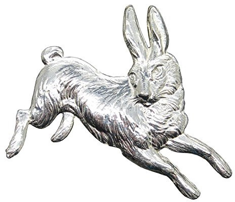 Broche Lièvre, Broche Lapin, Fait Main, en Etain, Fabrication Francaise, Made in France