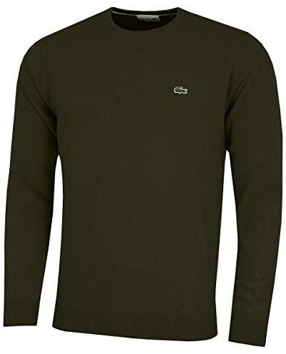 Lacoste - AH0841 Wool Jumper, Soldat/Marine/Farine, 3/M