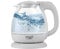 ADLER Bollitore in vetro 1,0 l, base girevole, 1100 W, grigio