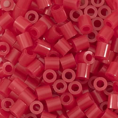 Vaessen Creative 5009-008 Bügelperlen, Dunkelrot, 1100 Stück, Steckperlen zum Basteln mit Kindern, DIY Gestalten von Schmuck, Deko, Verzierungen und weiteren Bastelideen