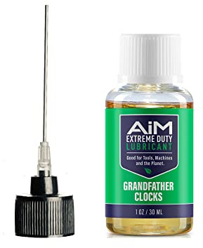 PlanetSafe Lubricants AiM Clock Oil & Cleaning Kit - 1 oz - High-Performance Clock Oil for Grandfather Clocks - Includes Pen Oiler - Essential for Antique Clock Care & Maintenance - Made in the USA
