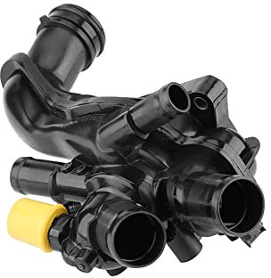 CarWorld Für Mi-NI R56 R55,11537534521 1336Z6 1336.Z6 11538699290 9808646980 Wasserflansch Motorkühlmittel Thermostat für Peugeot 308 508 2008 3008 1,4 1,6