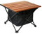 ROCK CLOUD Portable Camping Table Ultralight Aluminum Folding Beach Table Camp for Camping Hiking Backpacking Outdoor Picnic (Brown,with Storage Bag, Small)