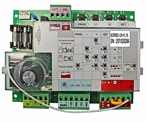 DC12V Carte électronique CA2B9 SLDTR200 V1.10 pour AVIDSEN Motorisation Portail Coulissant Réf 114458/664102/654403/111449/664105