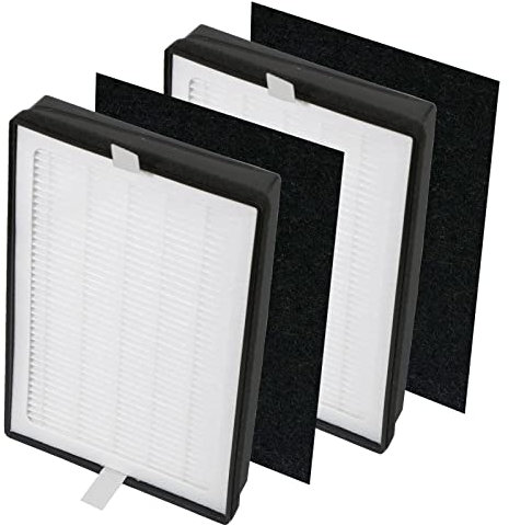 Spares2go LV-H126-RF Type HEPA Filter compatible with Levoit LV-H126 Air Purifier + Odour Screen (Pack of 2)