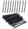 zoerbufan Forcine per capelli, 60 pezzi, a forma di onda, 5,5 cm, in metallo, per bambini, ragazze, parrucchiere (nero)