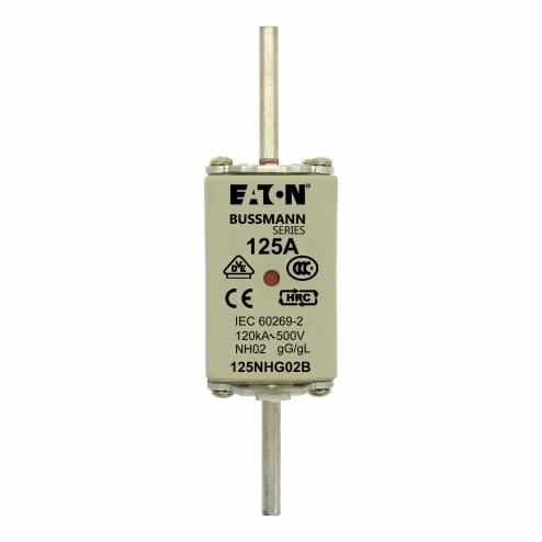 Eaton Bussmann Eaton Bussman Sicherungseinsatz NH02, 500V ac / 125A, gG - gL DIN 43620-1, DIN 43620-3, IEC 60269, VDE