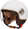 Vespa-Motorradhelm, Retro-Motorrad-Halbhelm, DOT/ECE-Zertifizierung, 3/4 offen, mit Visier, für Erwachsene, Herren und Damen, Leichter, atmungsaktiver Rollerhelm mit Schnellschnalle A,54-61CM
