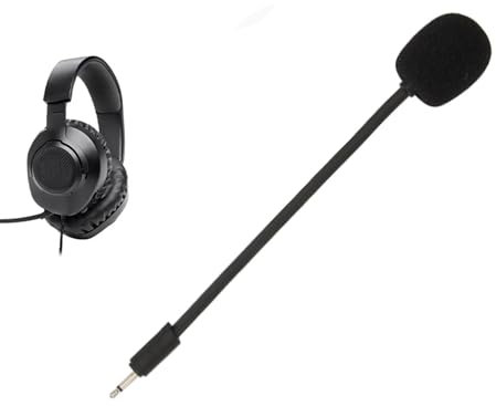 Plyisty Remplacement du Micro pour Casque de Jeu Quantum 100, Micro à Flèche Amovible de 2,5 Mm, Remplacement du Micro de Jeu à Réduction de Bruit