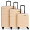 Franky Munich 4.0 Koffer Set | Trolley Hartgepäck - Handgepäck Koffer mit 4 Rollen Einer Dehnfalte, Kreuzpackgurt, arretierbarer Griff und TSA-Zahlenschloss | 34 L / 60 L / 105 L