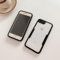 Draamvol for iPhone SE 2022/ iPhone SE 2020 Case Built-in Screen Protector Clear Silicone Bumper Cover Shockproof 360°Full Body Drop Protection Transparent Cover for iPhone 7/ iPhone 8 Case, Black