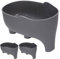 Orrdiffi 2 STK Spülbecken Sieb Multifunktionaler Abflusskorb Elefant-Abflusskorb Drain Funnel Passend für die Meisten Spülen Küchenabfall Drain Basket für Gemüse,Obst,Lebensmittel-Grau