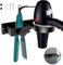 PRZRAO Support Seche Cheveux, Porte Seche Cheveux Mural, Inoxydable Porte Seche Cheveux et Lisseur Support de Sèche, Percage Support Lisseur a Adhésif/Vis pour Hôtel, Barbershop