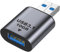 TECHZOCO Adaptador USB A Hembra a Macho, Aluminio, USB 3.1, Plateado, 10 Gbps