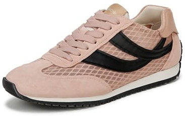 Vince Damen Oasis Runner Sneaker, Lotus Blush/Black Leather, 35.5 EU