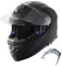 VEVOR Motorradhelm Motocross-Helme Integralhelm Größe XL, Helme aus ABS mit Bluetooth-Kommunikation & Wechselglas, ECE-geprüfter bequemer Motocross-Helm, für Jugendliche & Erwachsene schwarz
