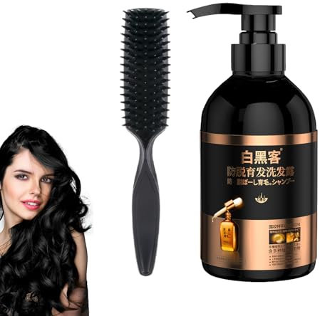 Japanisches Ginseng-Shampoo mit Ginseng-Extrakt,Anti Haarausfall Shampoo Ideal für Alle Haartypen, Repariert und Befeuchtet Das Haar Haarausfall Shampoo 300ml