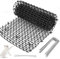 Haus- & Wildtierabwehr YHNDECO Dornengitter Gegen Katzen, 30 x 200 cm Gitter Anti Katzen Matte Katzenabwehr Garten mit 8 Erdnägel und 8 Kabelbinder, katzenabwehrmatte für Hunde, Katzen, Wildtiere