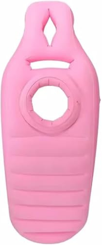 Tapis de yoga pour femmes enceintes, confortable, floqué, matelas gonflable en PVC avec trou, oreiller confortable pour tout le corps, oreiller de grossesse pour dormir, rose