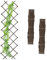 Relaxdays Guías Plantas Trepadoras, Set 3, Celosías Extensibles, Enrejado Enredaderas Pared, 180x60cm, Madera, Marrón