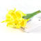 5 flores artificiales de lirios de cala de tacto real, elegantes plantas de seda de tacto real, ramo de boda, flores para el hogar (amarillo)